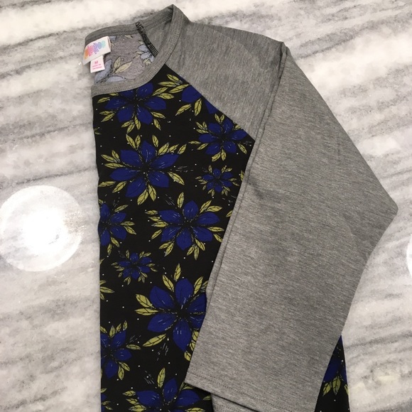 LuLaRoe Tops - NWT LulaRoe Randy Shirt Blue Floral Medium